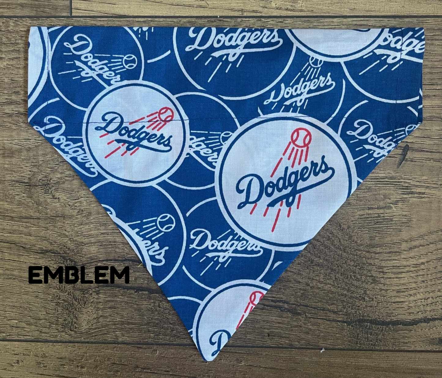 LA DODGERS BASEBALL INSPIRED CAT AND DOG BANDANAS Easy Slide over Collar