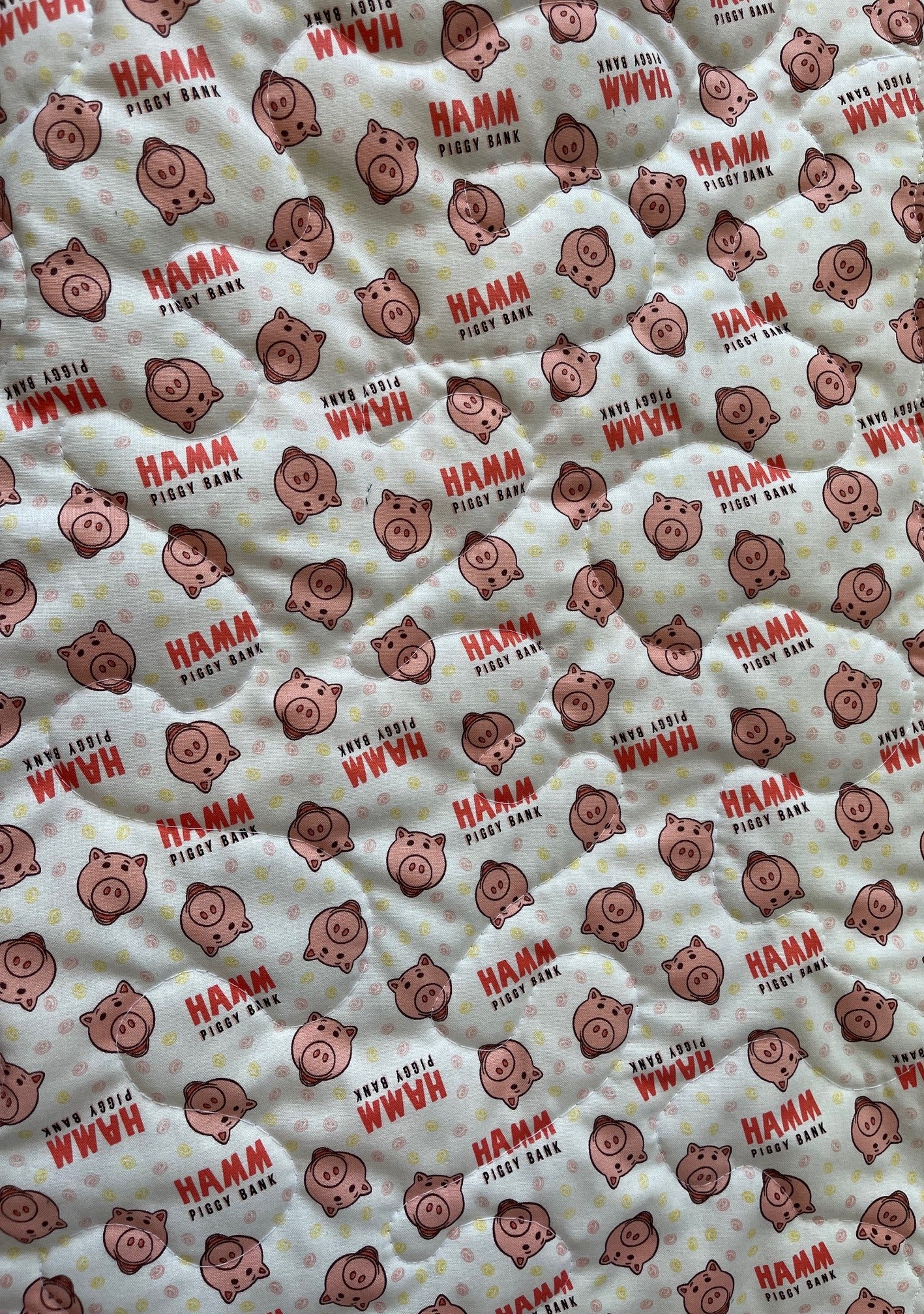 TOY STORY *READY FOR ACTION* SHERIFF WOODY, BUZZ LIGHTYEAR, JESSIE, HAMM INSPIRED QUILTED BLANKET