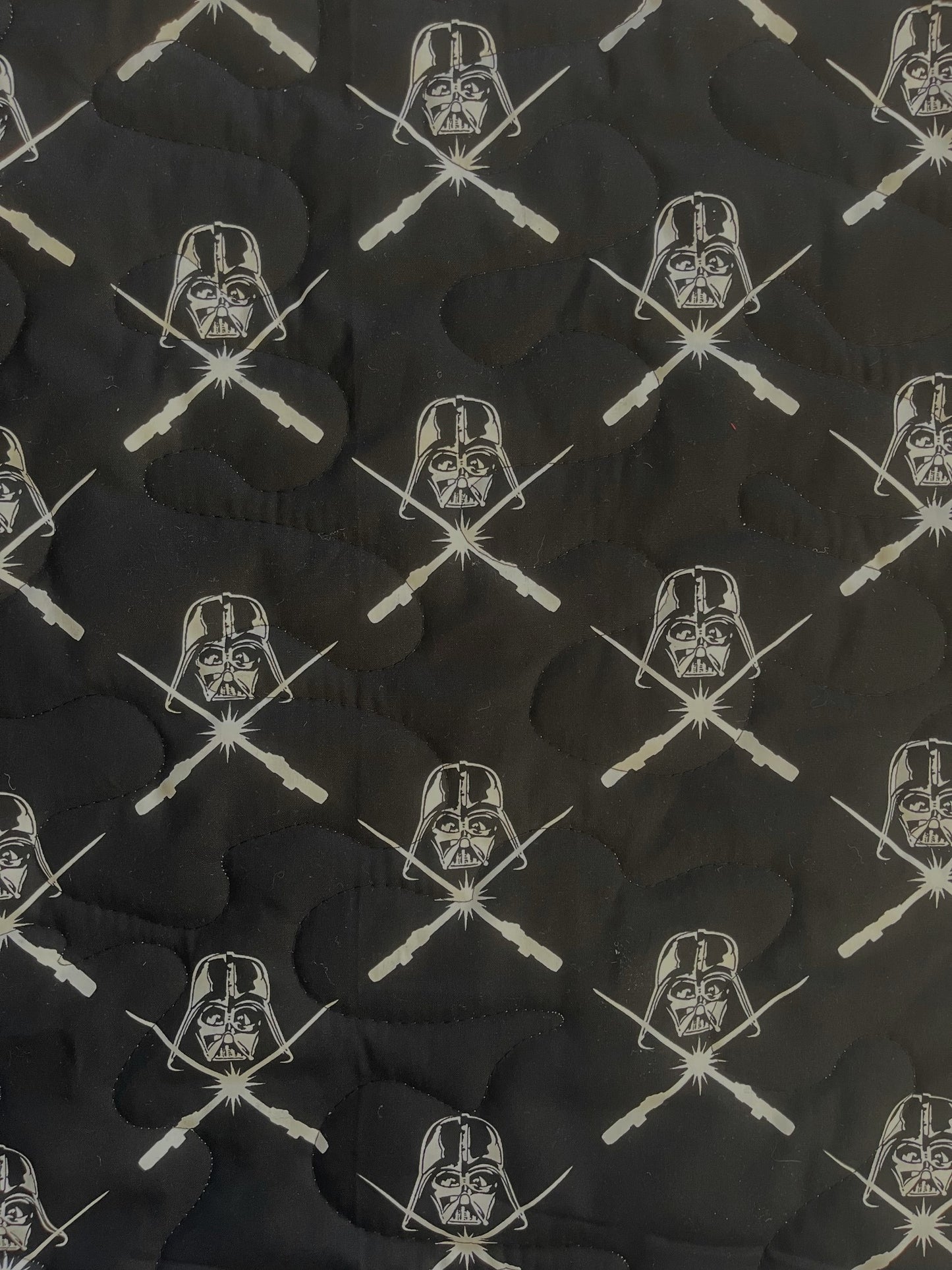 STAR WARS DARTH VADER GLOW IN THE DARK VILLIAN INSPIRED QUILTED BLANKET