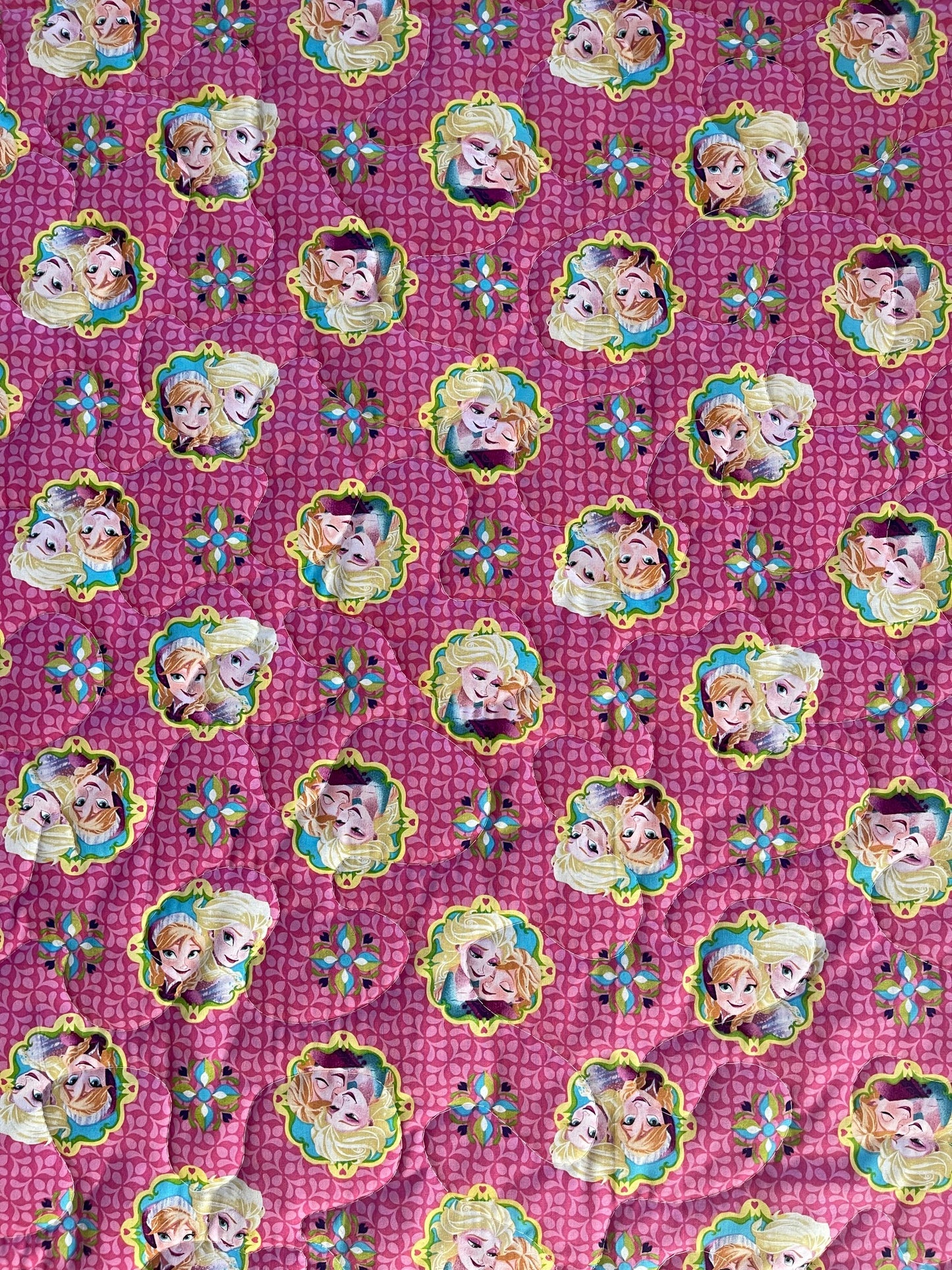FROZENS SISTERS ELSA & ANNA INSPIRED QUILTED BLANKET