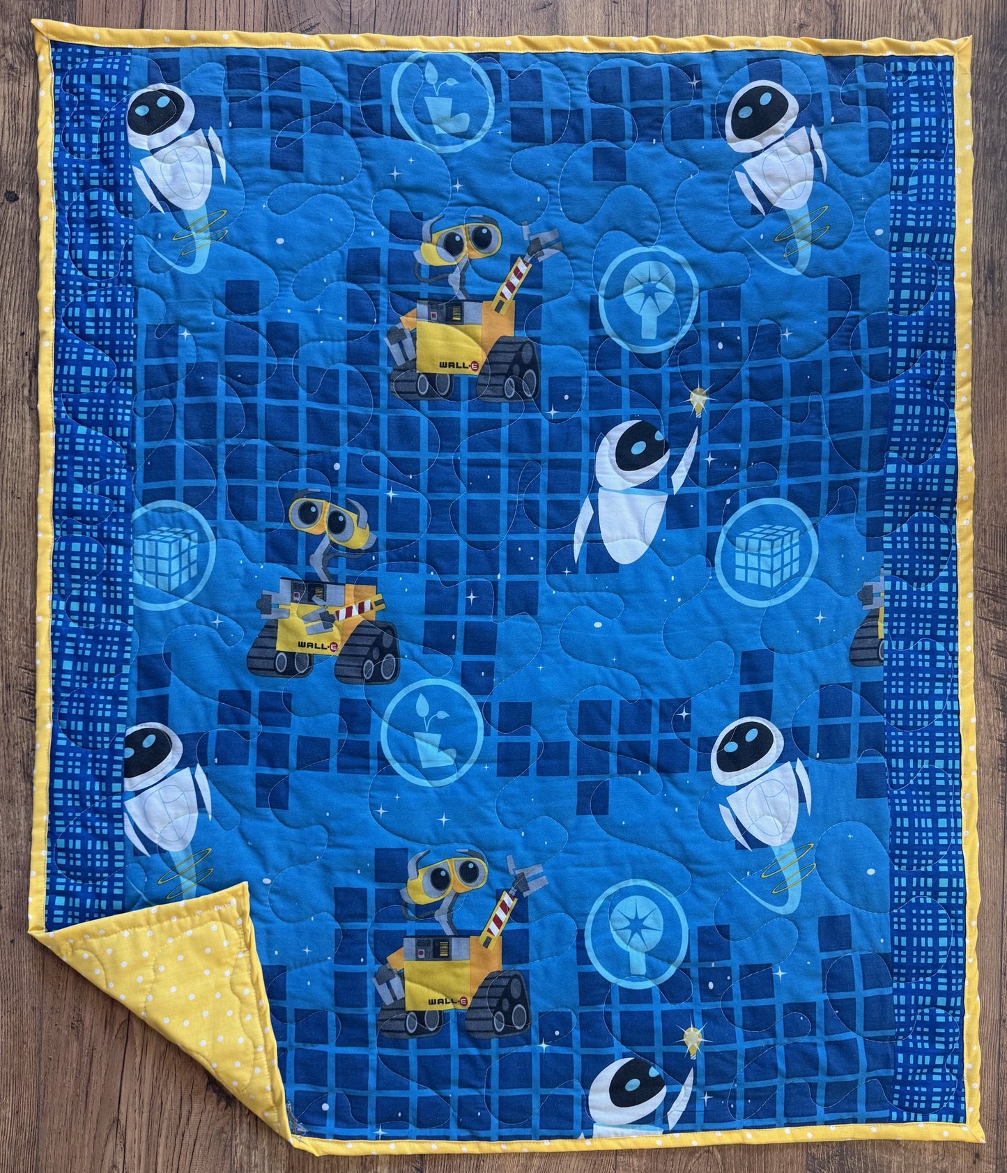 WALL-E INSPIRED QUILTED BLANKET