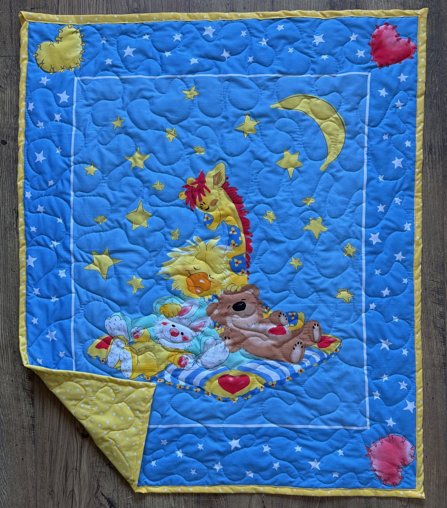 SLEEPY LULLABY NAP TIME WITH WITZY, PATCHES, BOOF BEAR, LULLA INSPIRED QUILTED BLANKET