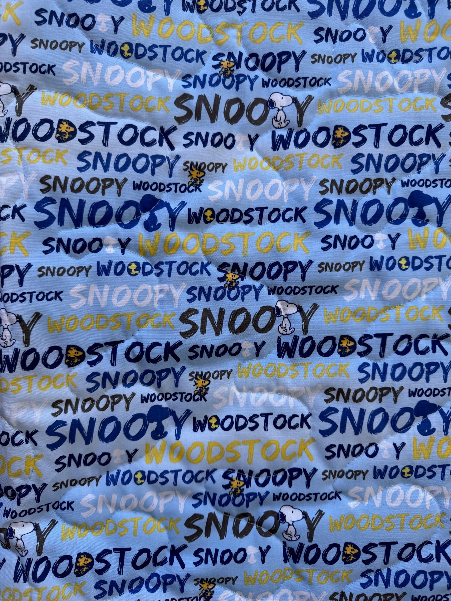 PEANUTS LINUS, SNOOPY & WOODSTOCK *HAPPINESS ISA THUMB AND A BLANKET* Inspired Quilted Blanket