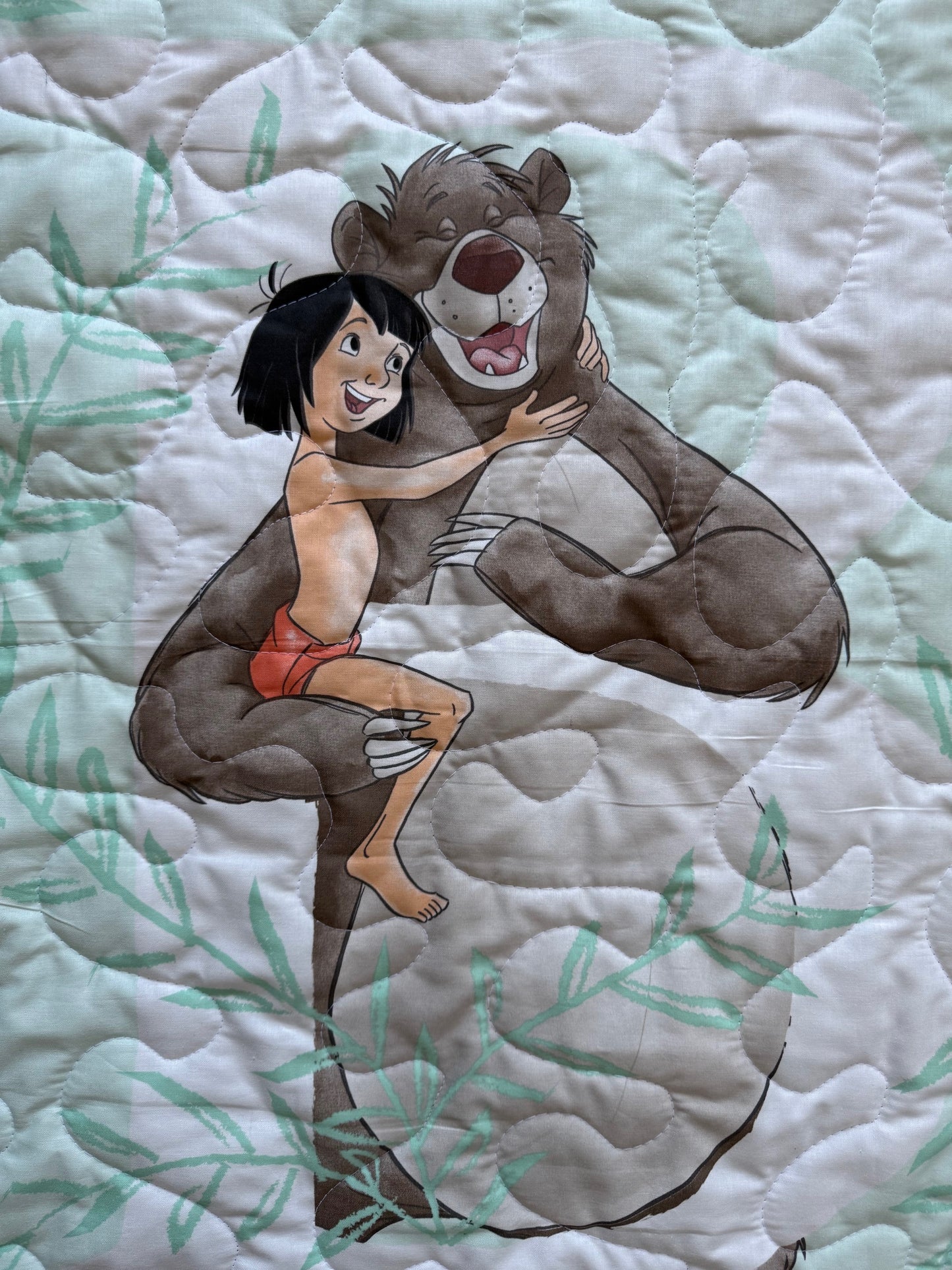 JUNGLE BOOK MOWGLI & BALOO Inspired Quilted Blanket
