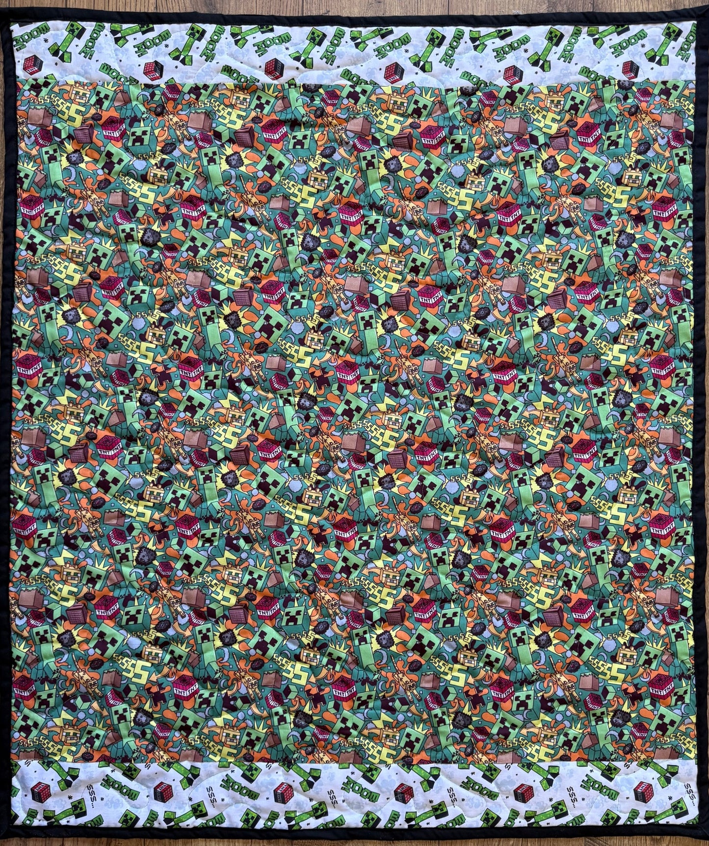 MINECRAFT VIDEO GAME QUILTED BLANKET