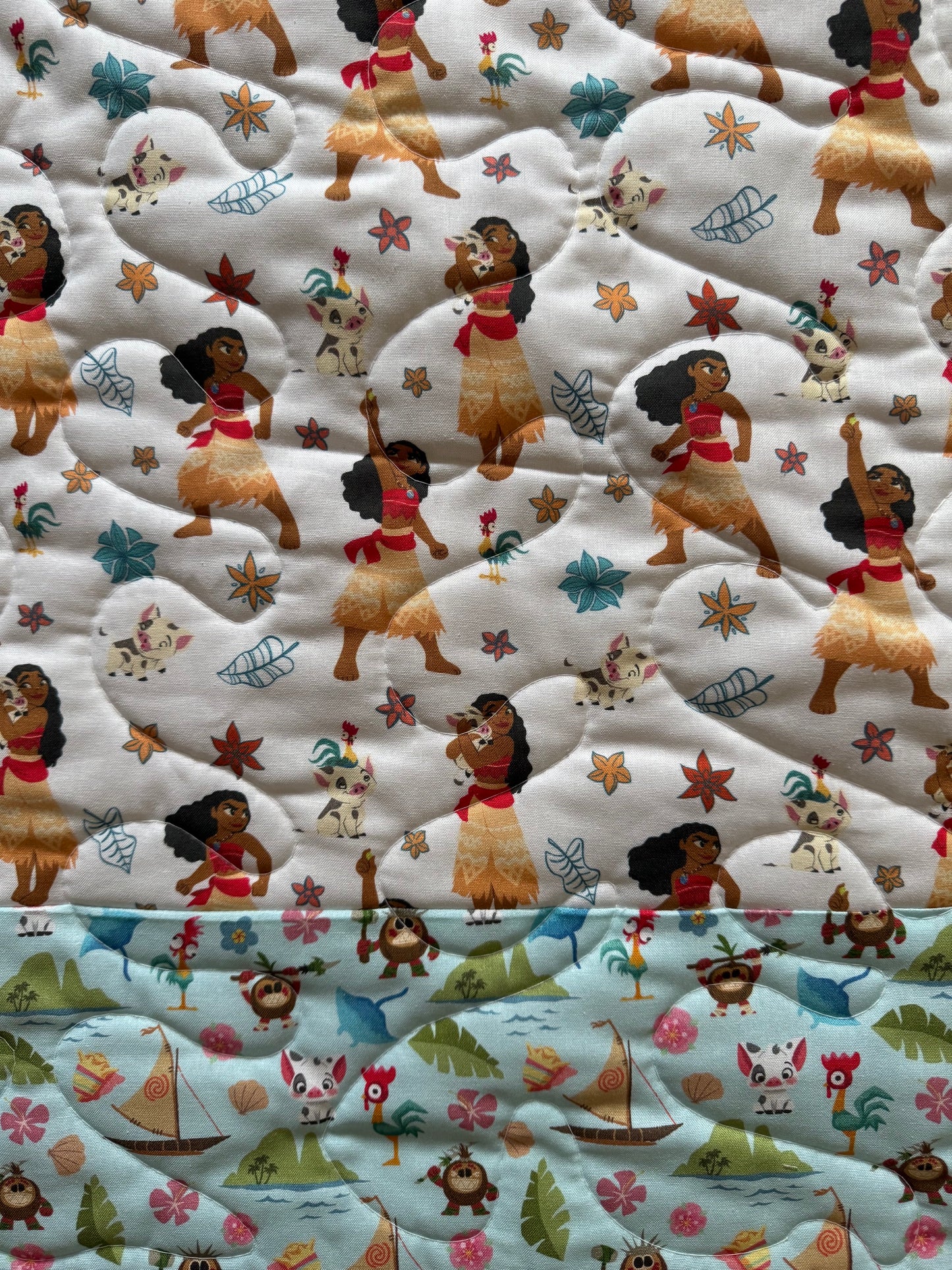 MOANA KAKAMORA COCONUT PIRATES INSPIRED QUILTED BLANKET