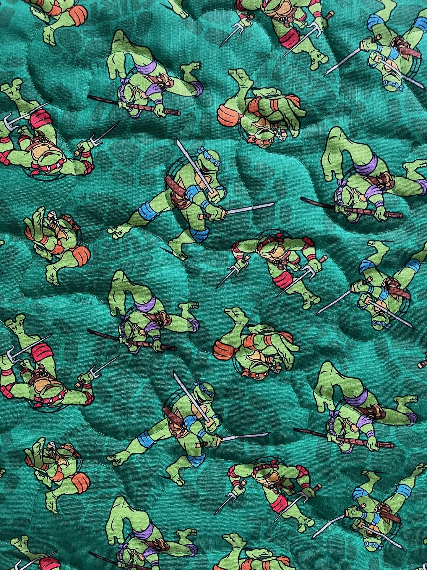 TEENAGE MUTANT NINJA TURTLES COWABUNGA SKATERBOARDERS TMNT INSPIRED QUILTED BLANKET