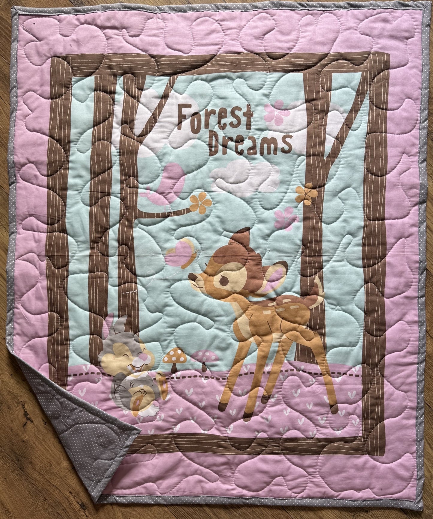 BAMBI & THUMPER FOREST DREAMS Quilted Blanket