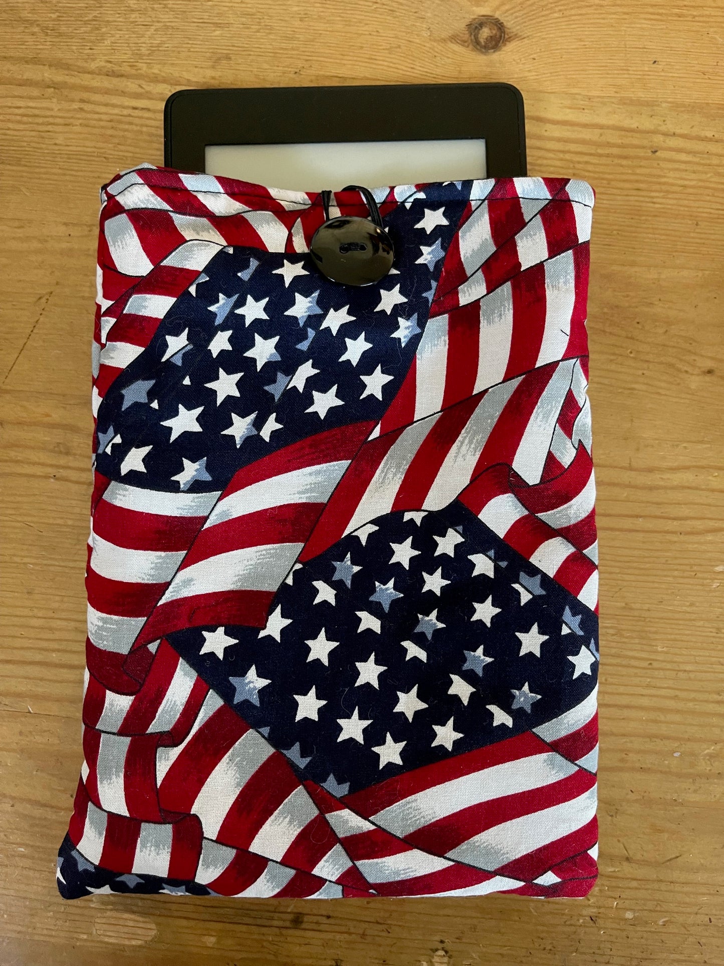 PATRIOT USA FLAG KINDLE SLEEVE Padded Pouch fits 6" 7" Models