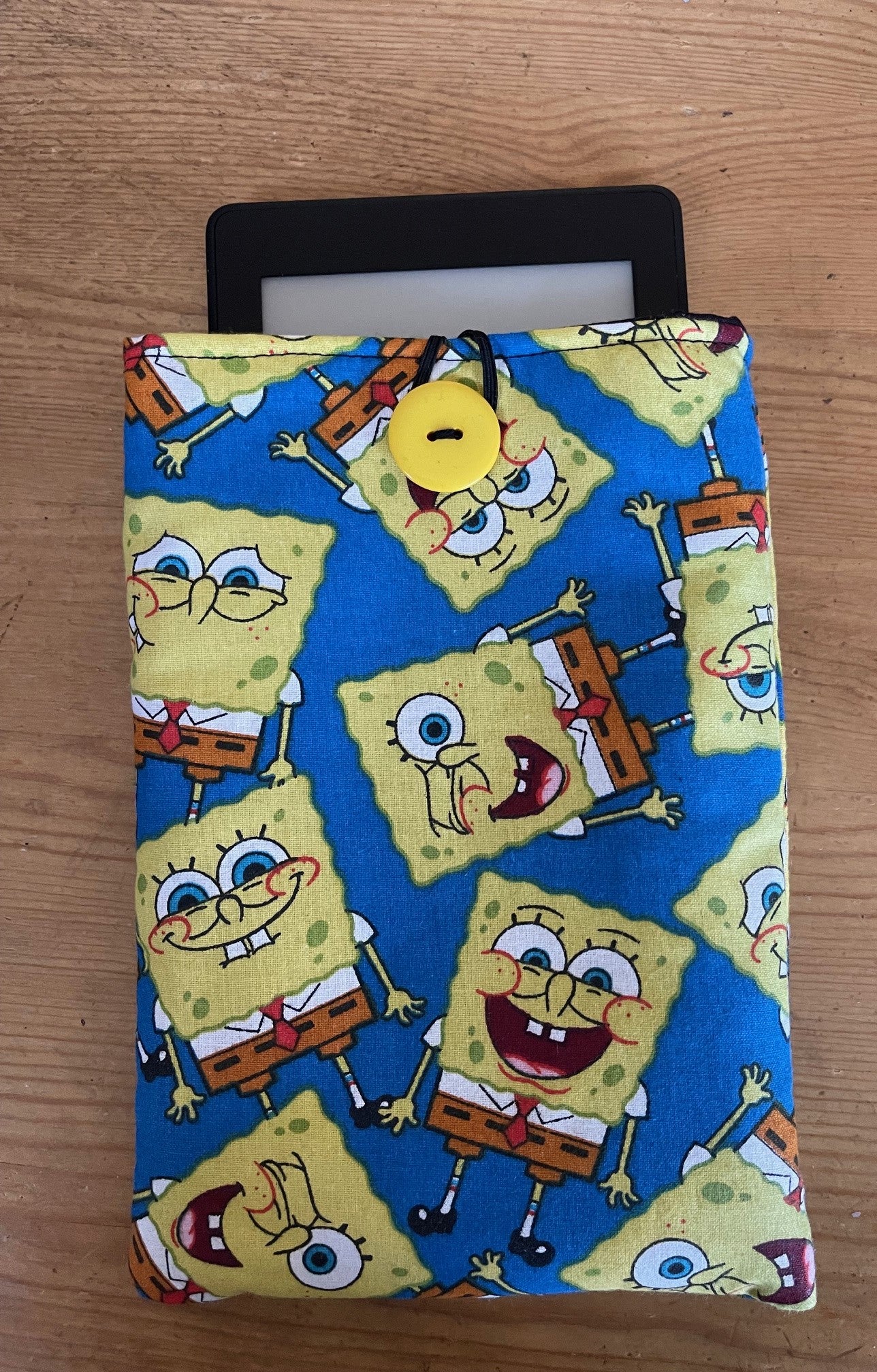 SPONGE BOB INSPIRED KINDLE SLEEVE Padded Pouch fits 6" 7" Models