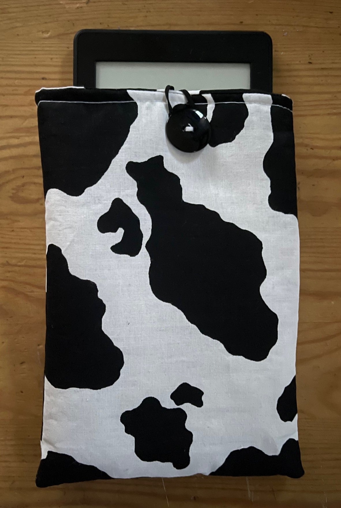 COWHIDE COW SKIN KINDLE SLEEVE Padded Pouch fits 6" 7" Models