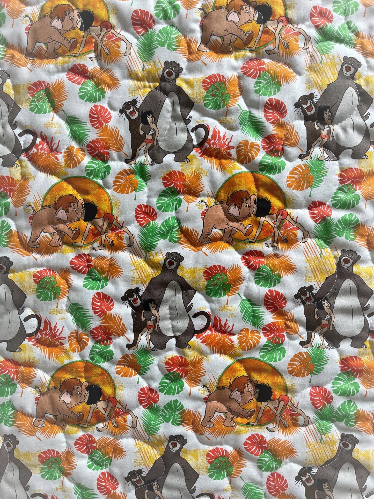 JUNGLE BOOK MOWGLI & BALOO Inspired "BALOO" Quilted Blanket 36"X44"