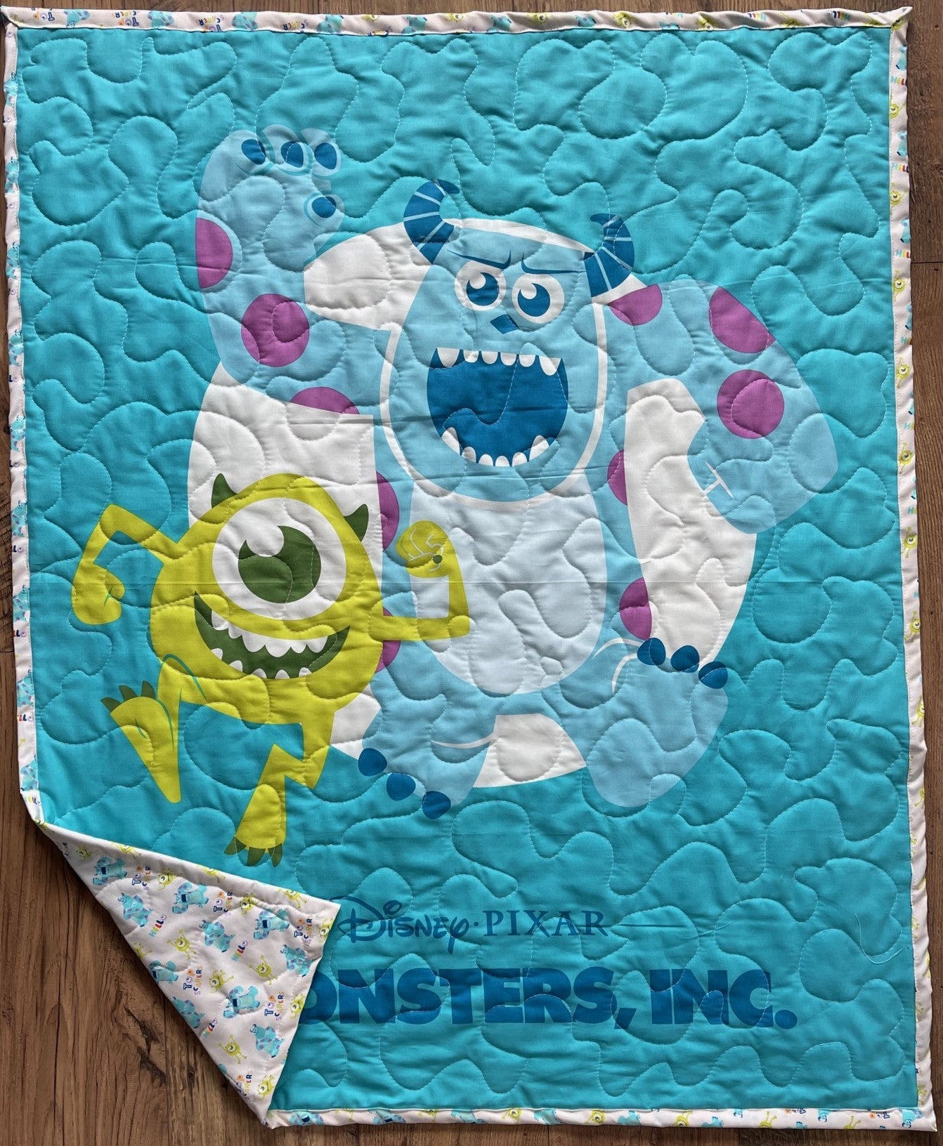MONSTERS INC. MIKE & SCULLY Inspired Quilted Blanket