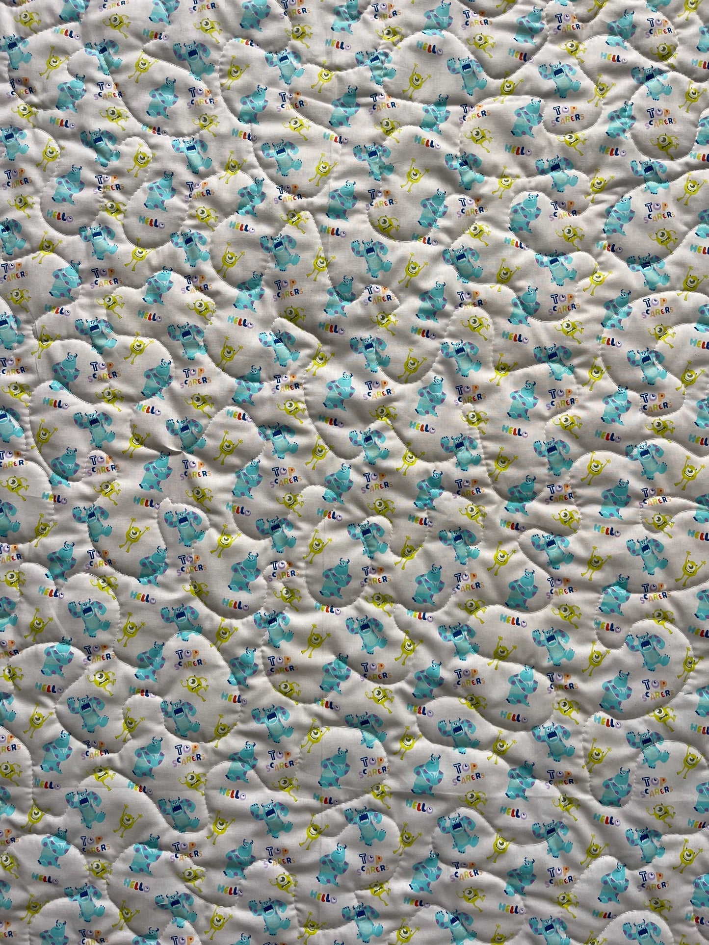 MONSTERS INC. MIKE & SCULLY Inspired Quilted Blanket