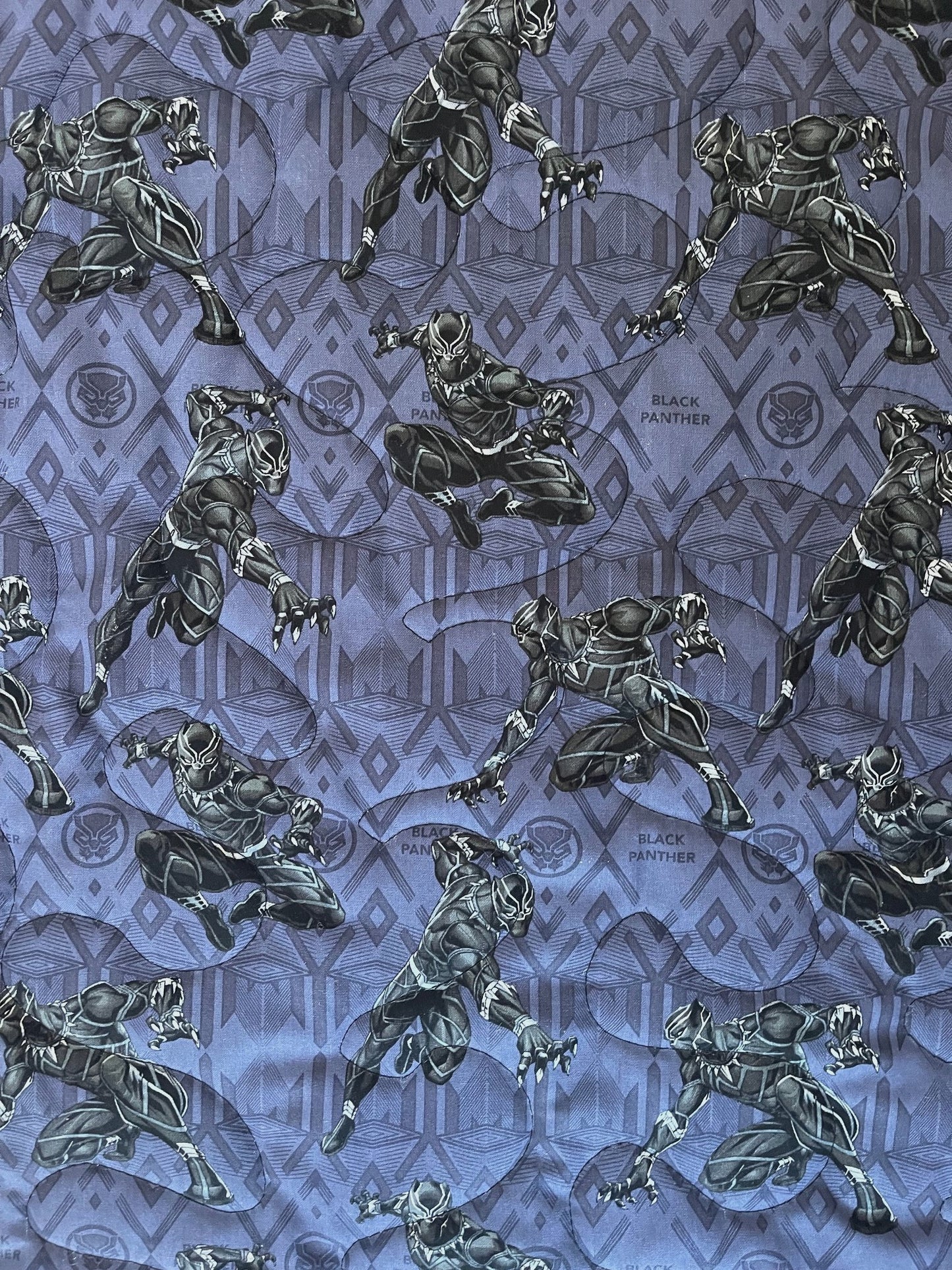 MARVEL BLACK PANTHER SUPERHERO INSPIRED QUILTED BLANKET