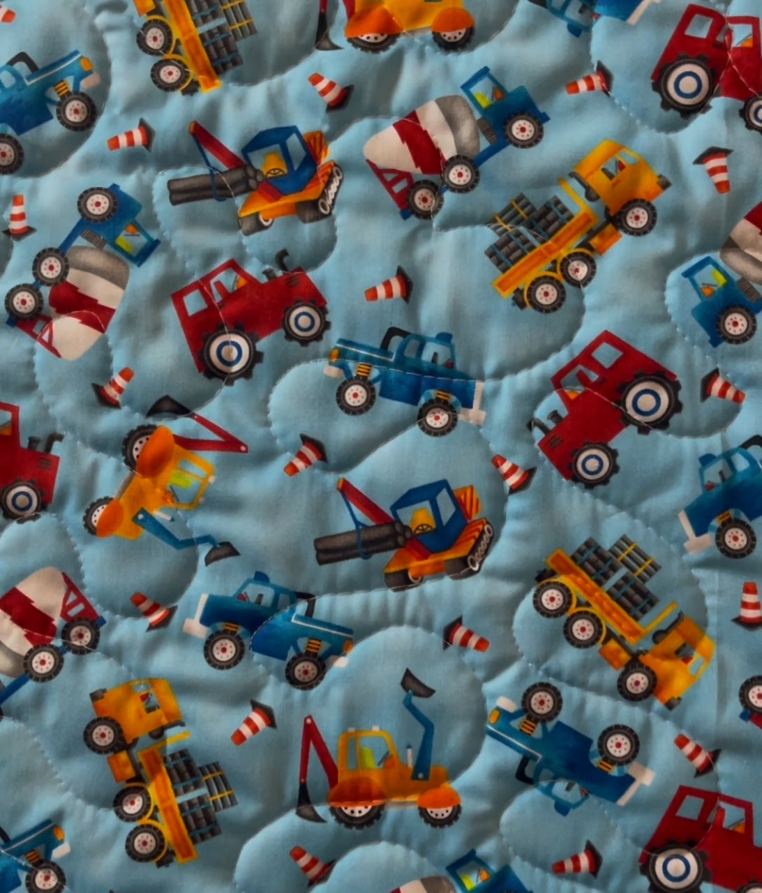 READY SET GO Boys Construction, First Responders & Transportation Vehicles Quilted Blanket