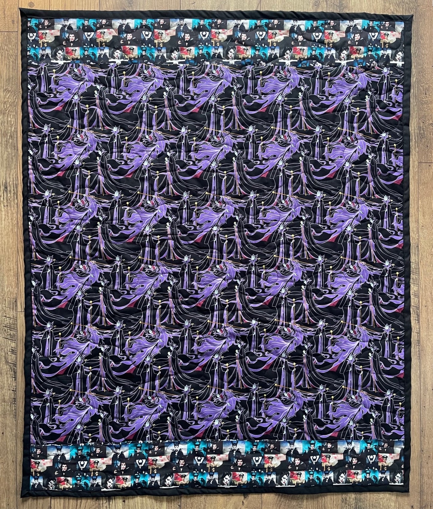 DISNEY SLEEPING BEAUTY VILLAIN MALEFICENT INSPIRED QUILTED BLANKET