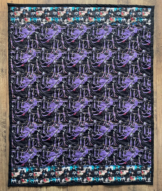 DISNEY SLEEPING BEAUTY VILLAIN MALEFICENT INSPIRED QUILTED BLANKET