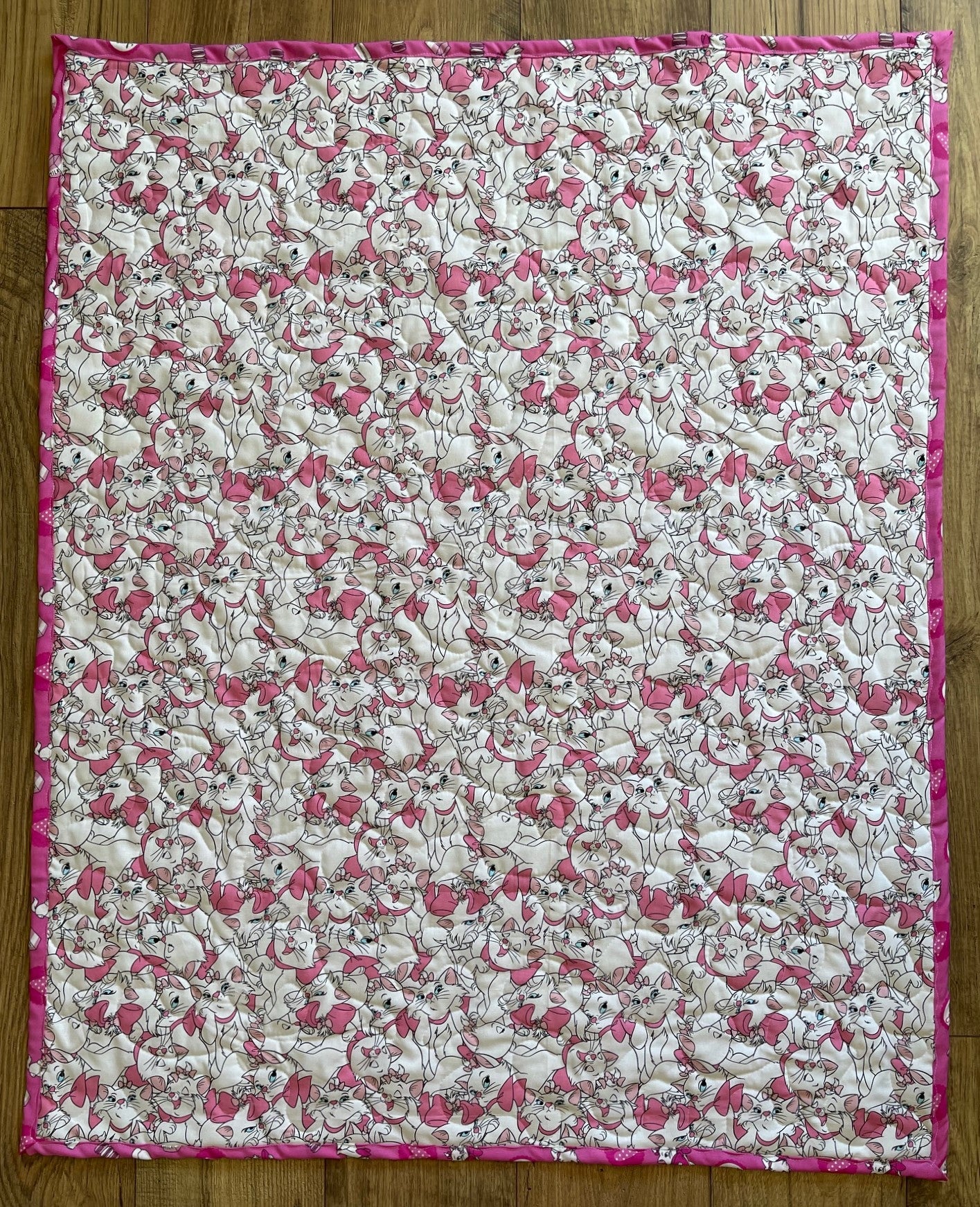 MARIE OF THE ARISTOCATS WALT DISNEY PRODUCTIONS Inspired Pink QUILTED Blanket