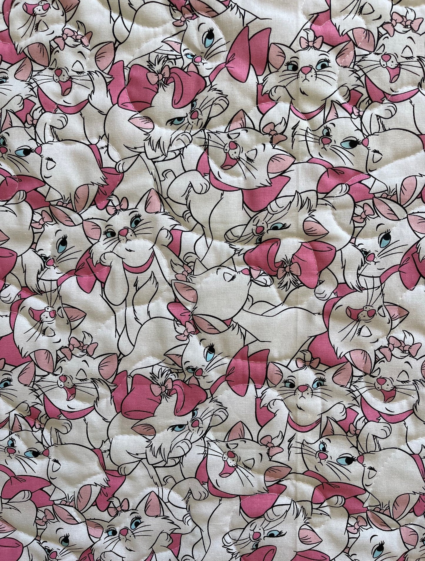 MARIE OF THE ARISTOCATS WALT DISNEY PRODUCTIONS Inspired Pink QUILTED Blanket