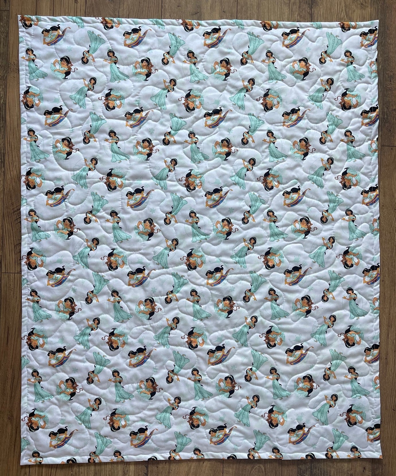 ALADDIN MOVIE JASMINE FLYING CARPET Inspired Quilted Blanket