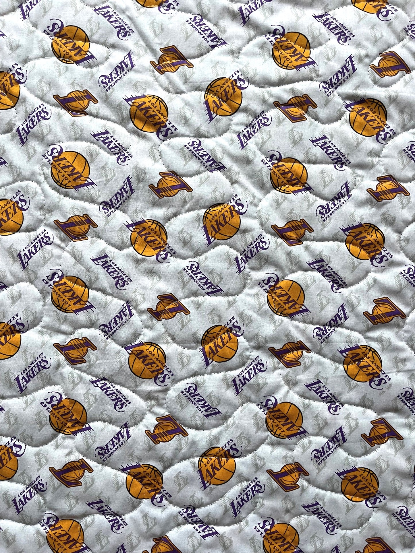 NBA LOS ANGELES LAKERS BASKETBALL QUILTED BLANKET