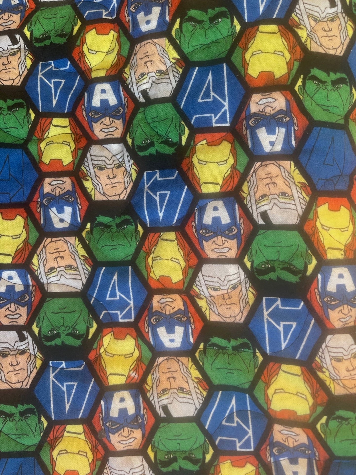 SUPERHERO Inspired Quilted Blanket Soft Flannel Backing