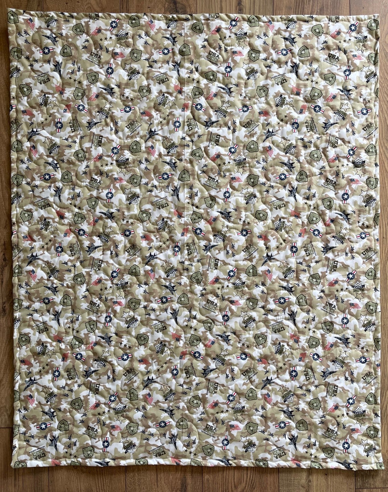 MARINES US MILITARY inspired Quilted Blanket