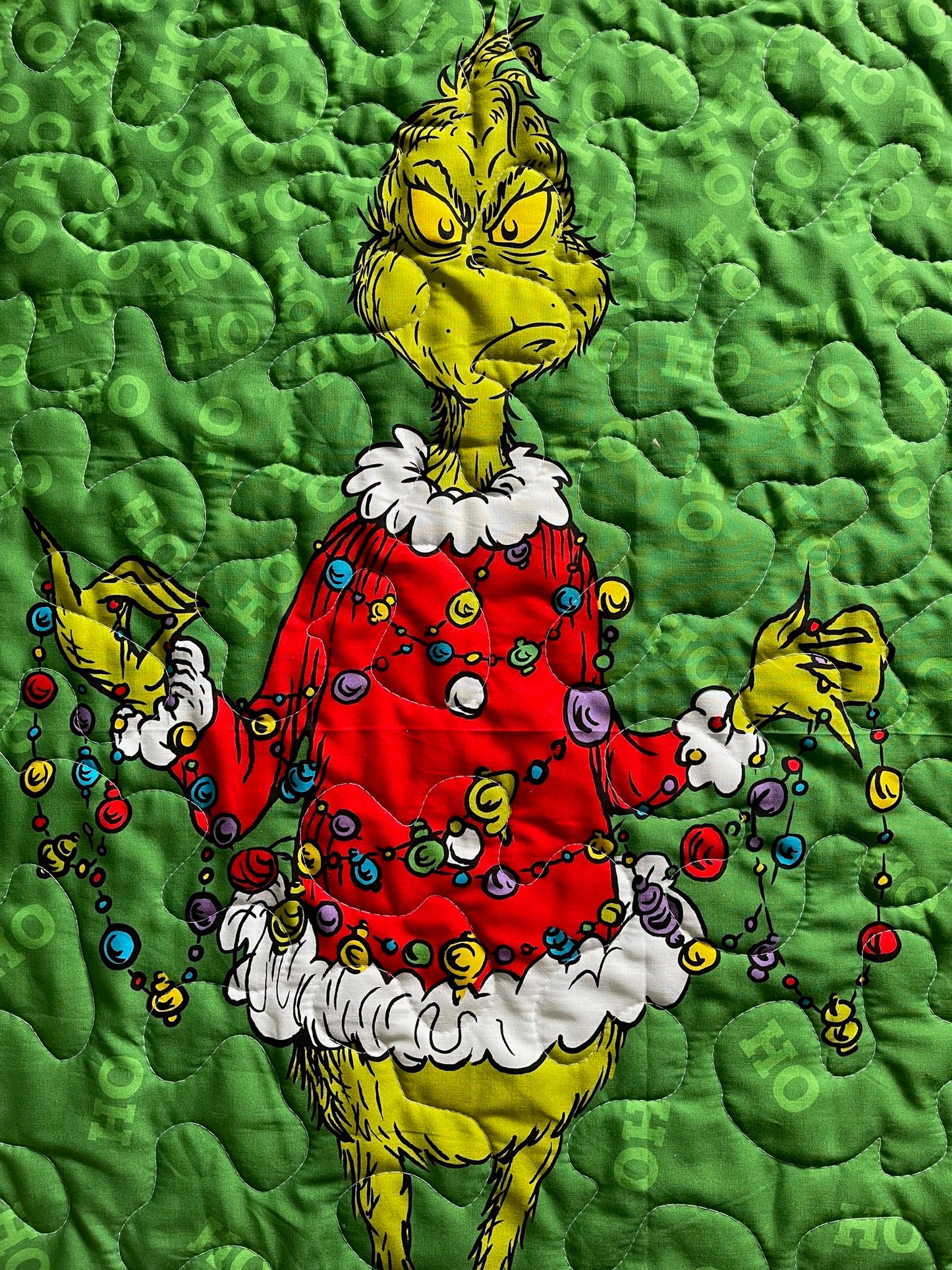 HOW THE GRINCH STOLE CHRISTMAS Inspired Quilted Blanket GRINCH GRINCH GRINCH GRINCHMAS (Copy)