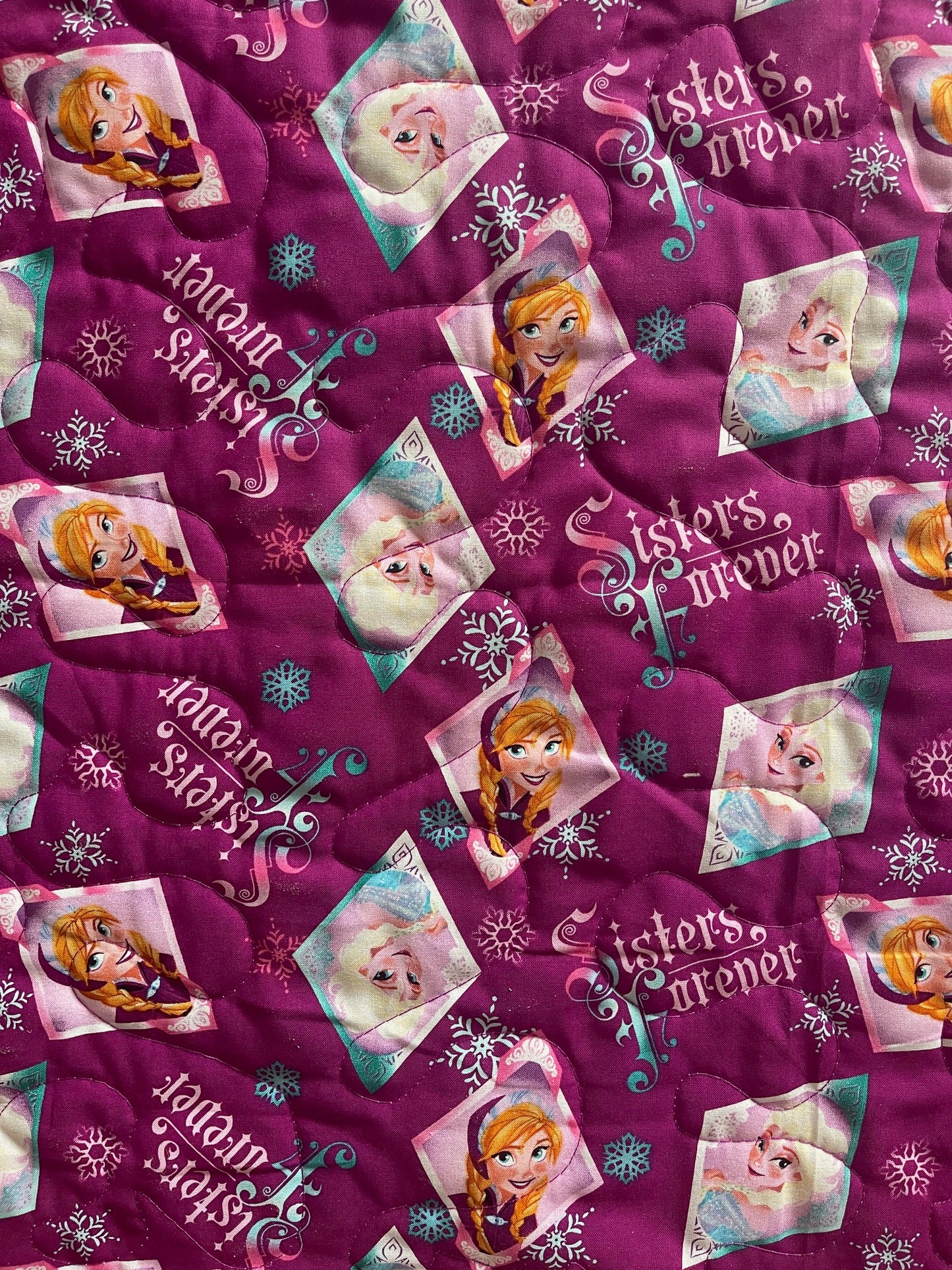 SISTERS ELSA & ANNA INSPIRED SISTERS FOREVER QUILTED BLANKET