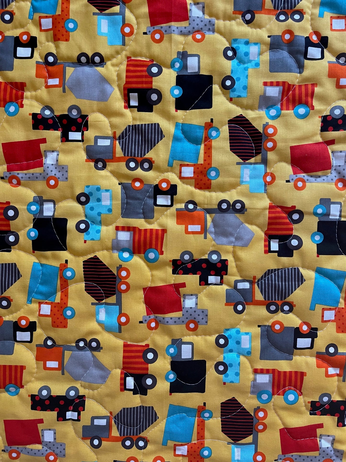 READY SET GO Boys Construction, First Responders & Transportation Vehicles Quilted Blanket