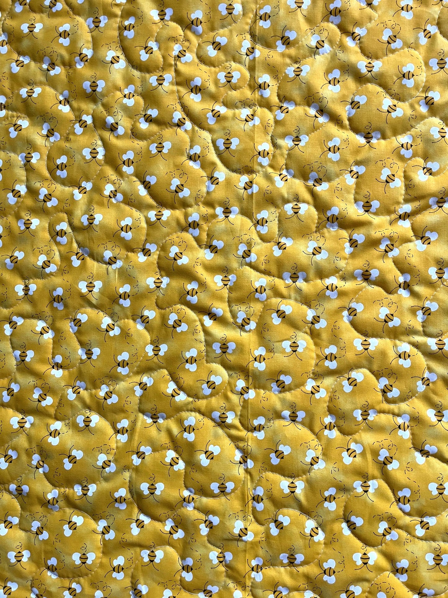 WINNIE THE POOH *TIME FOR A LITTLE SMACKEREL* HUNNY POTS & HONEYBEES Inspired Quilted Blanket