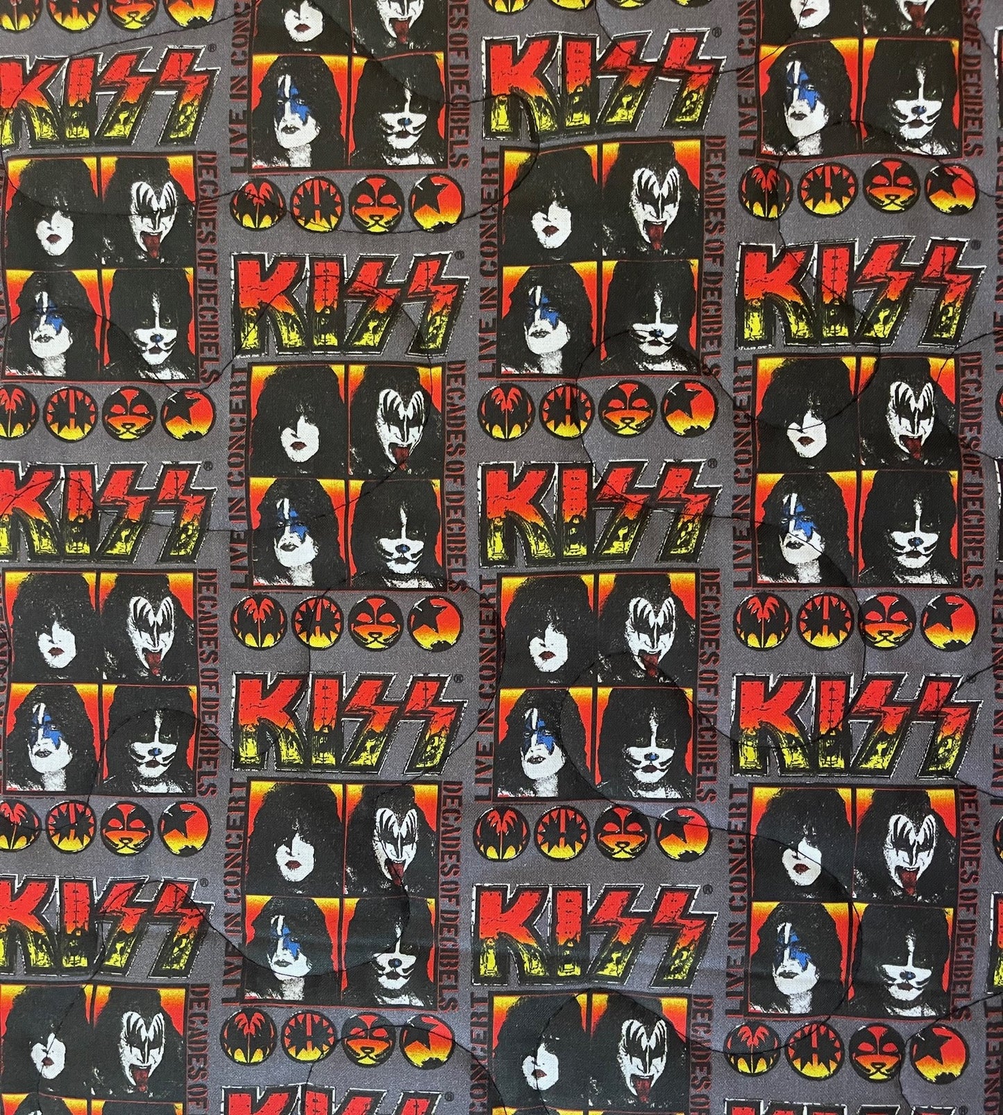 KISS ROCK BAND *LIVE IN CONCERT* Inspired Quilted Blanket