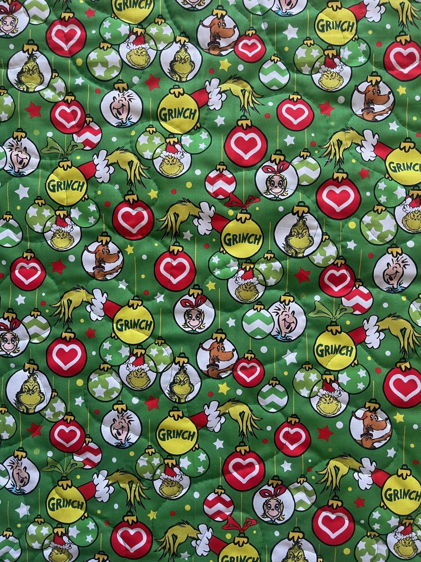 HOW THE GRINCH STOLE CHRISTMAS Inspired Quilted Blanket GRINCH GRINCH GRINCH GRINCHMAS (Copy)