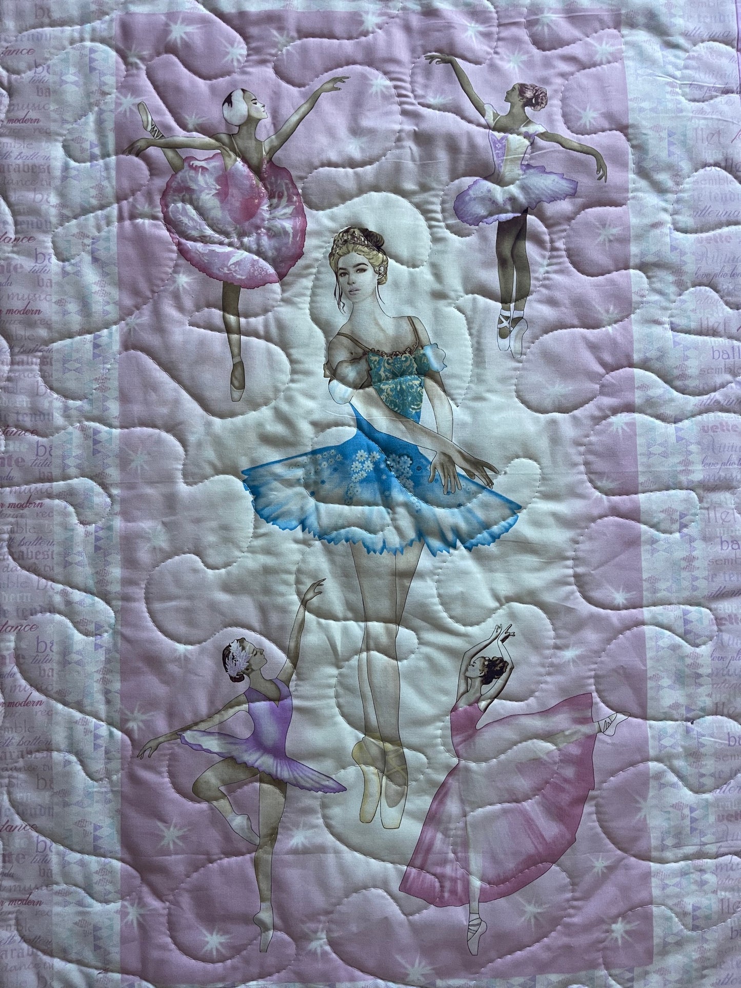 GIRLS PRIMA BALLERINAS Inspired Quilted Blanket