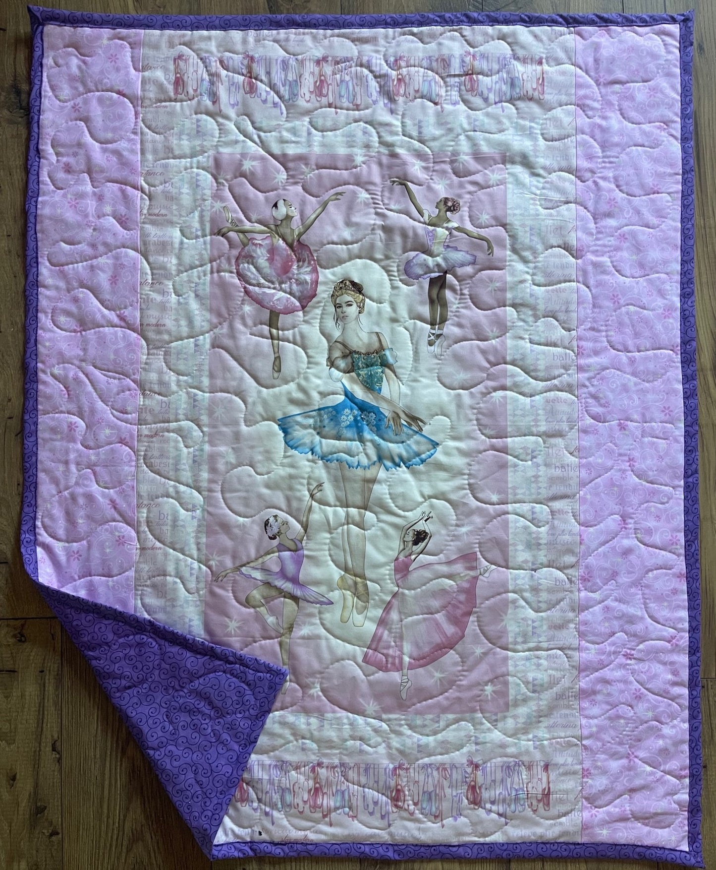 GIRLS PRIMA BALLERINAS Inspired Quilted Blanket