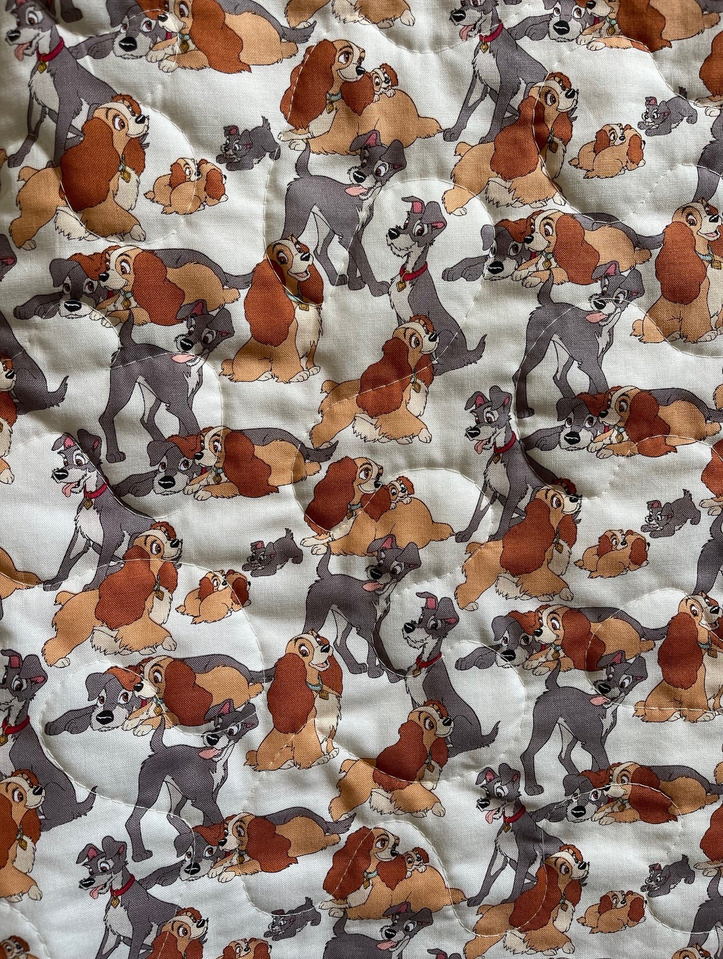 DISNEY CLASSIC LADY AND THE TRAMP INSPIRED QUILTED BLANKET