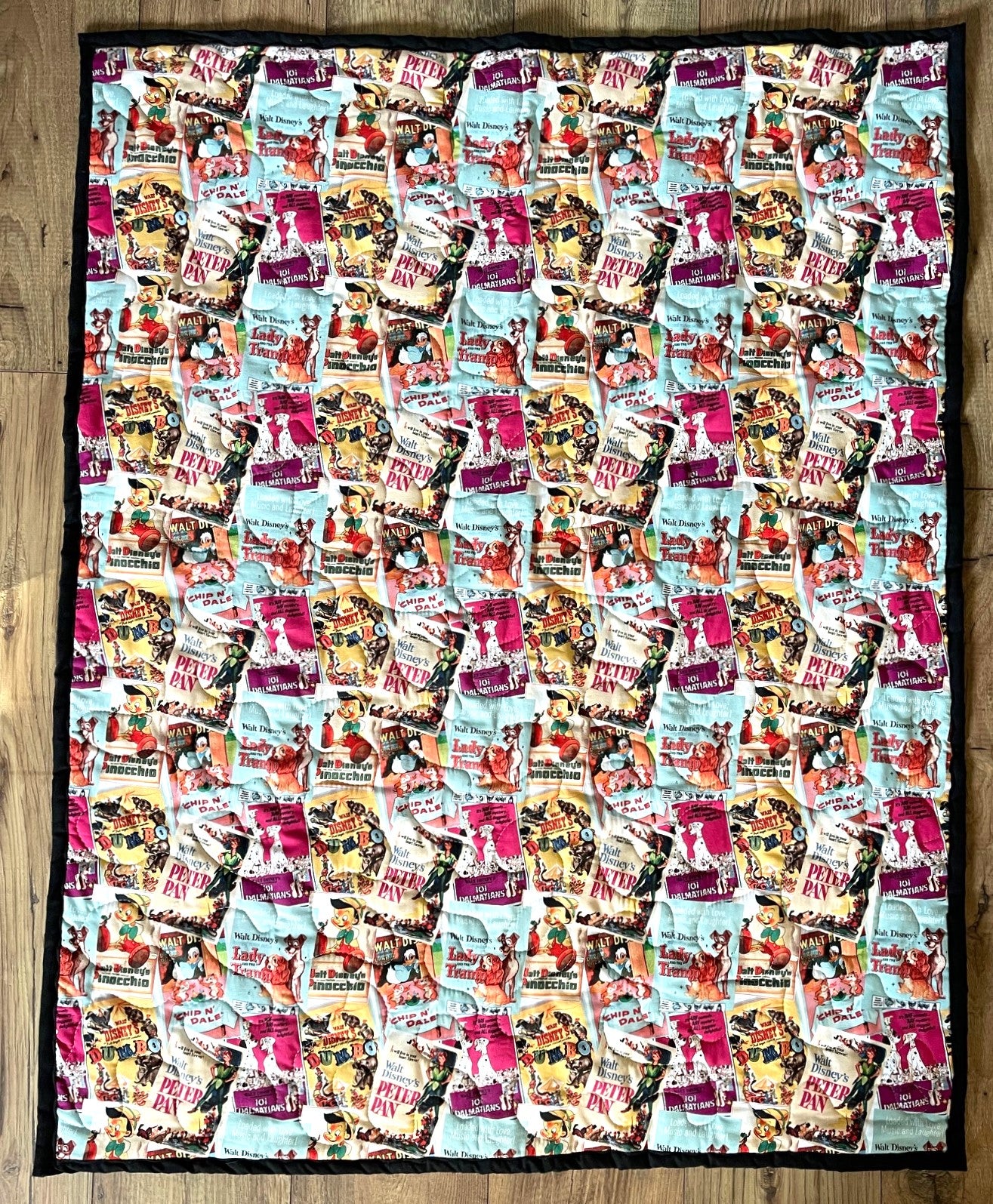 CARTOON MOVIE POSTERS Inspired Quilted Blanket 36"x44"