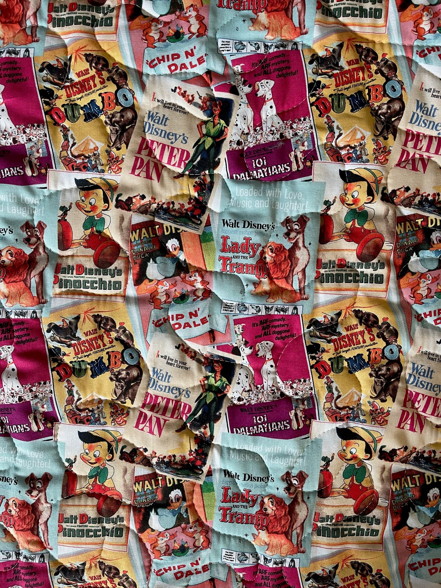 CARTOON MOVIE POSTERS Inspired Quilted Blanket 36"x44"