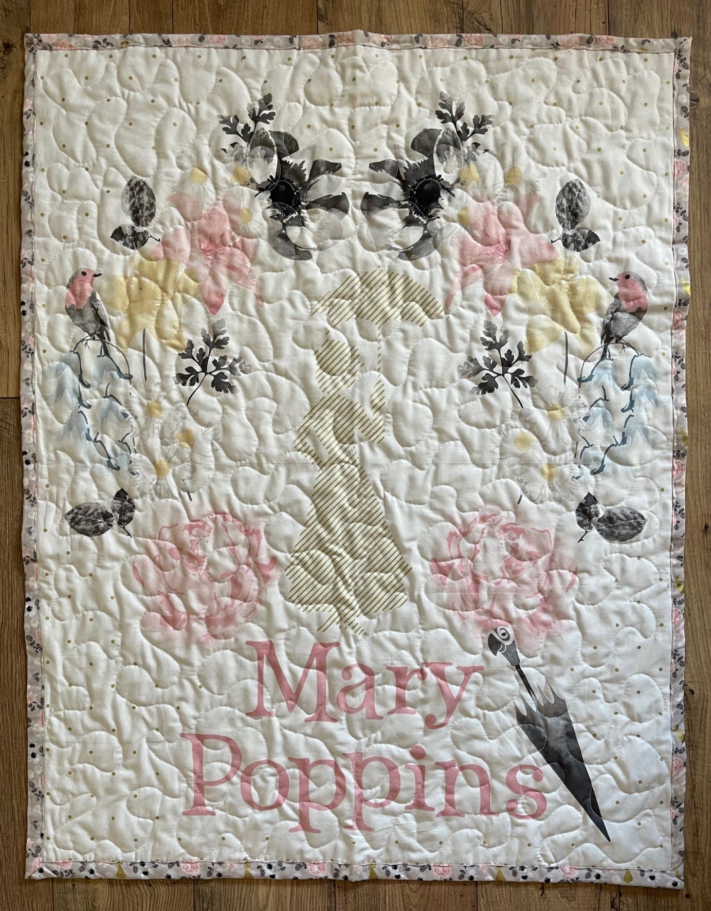 MARY POPPINS Inspired QUILTED BLANKET