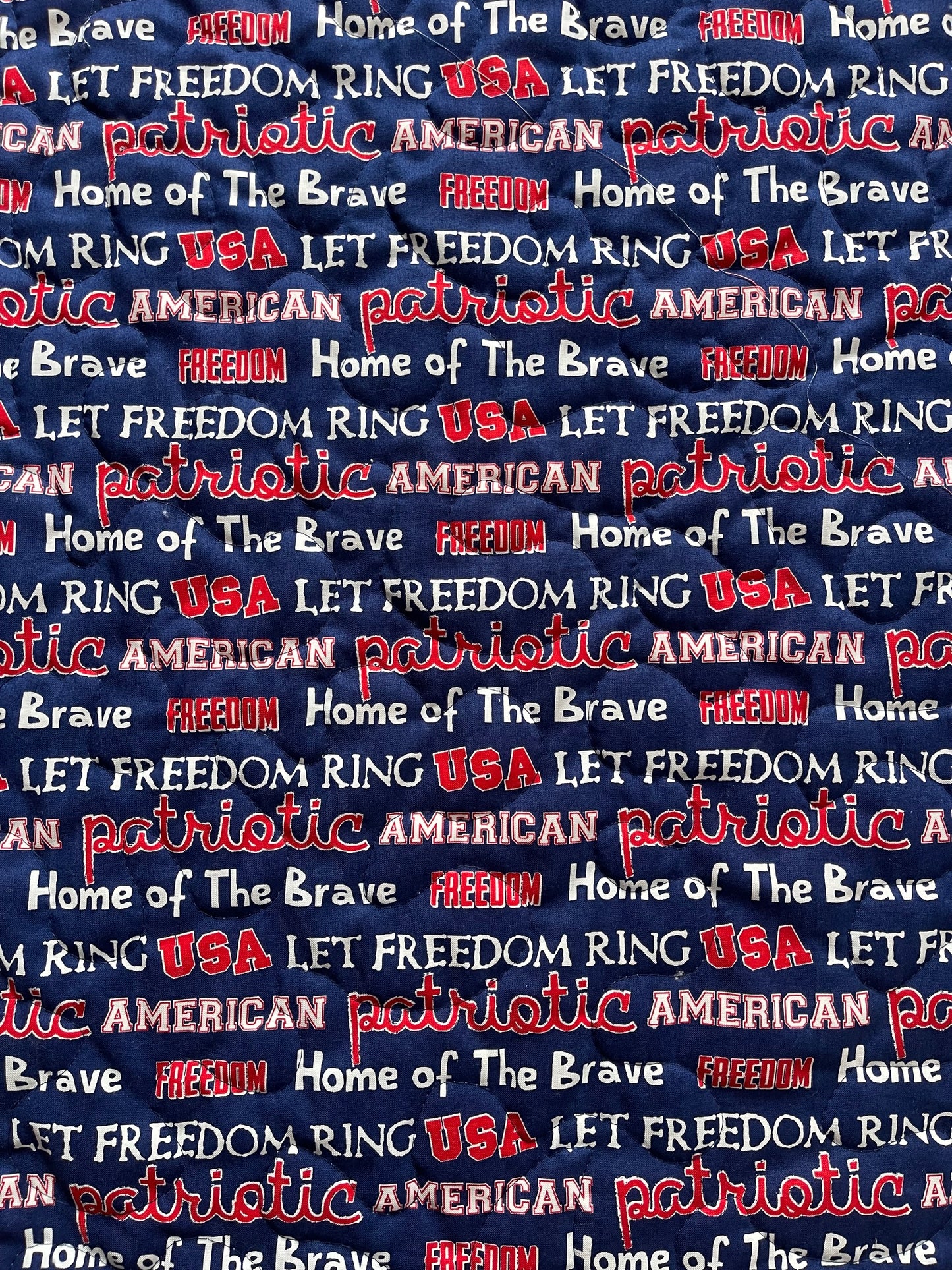 MICKEY PROUD TO BE AN AMERICAN PATRIOT QUILTED BLANKET