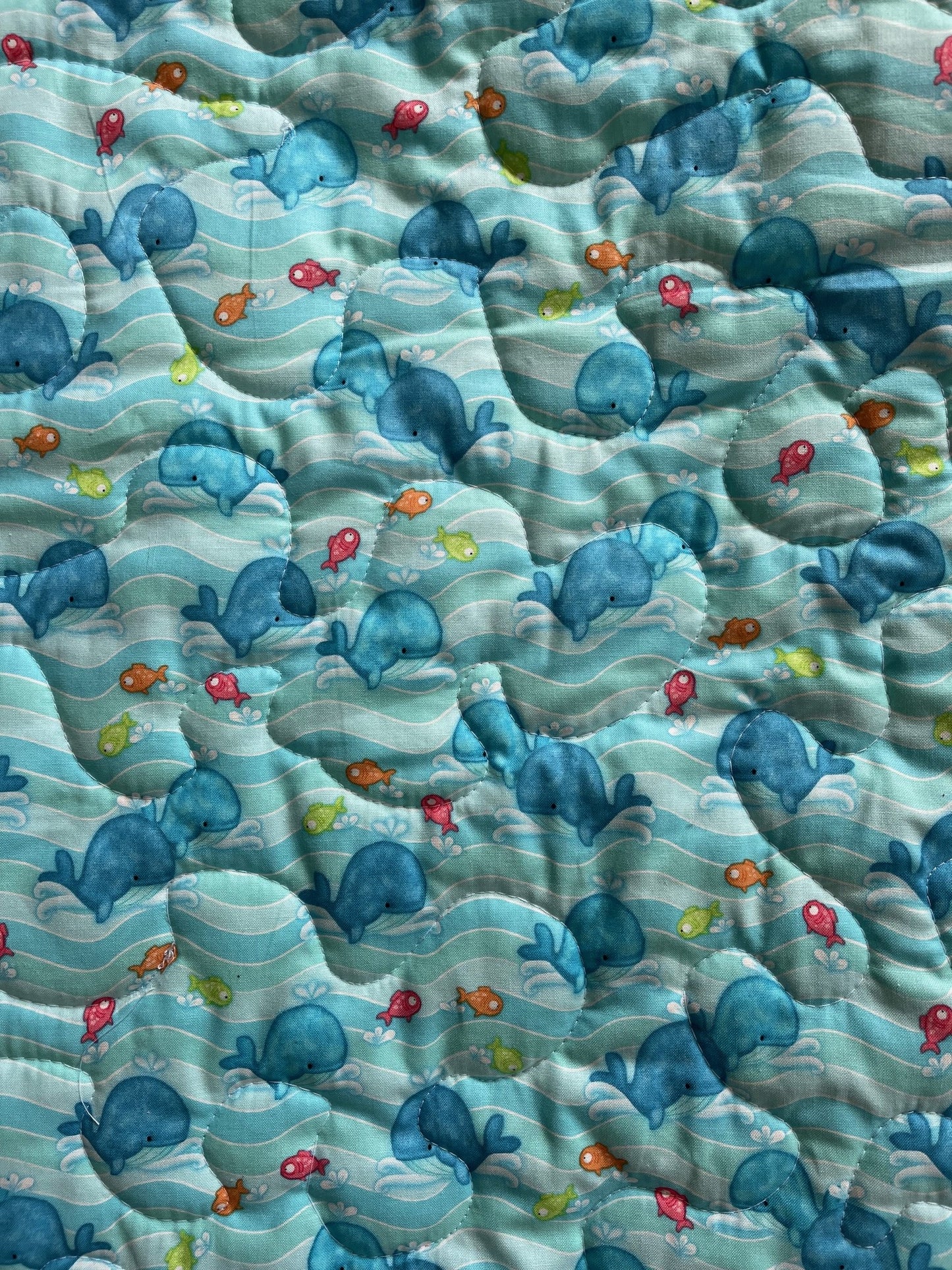 NOAH'S ARK QUILTED BLANKET 36"X44"