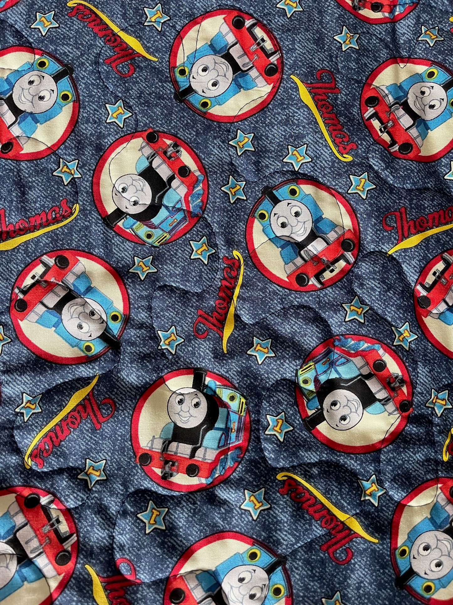 THOMAS THE TRAIN 36"X44" TEAM STEAM GO! QUILTED BLANKET