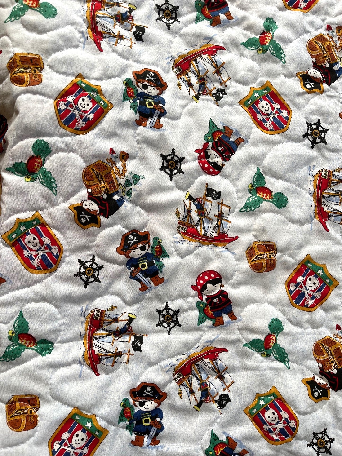 PIRATE TREASURE MAP PIRATE INSPIRED QUILTED BLANKET