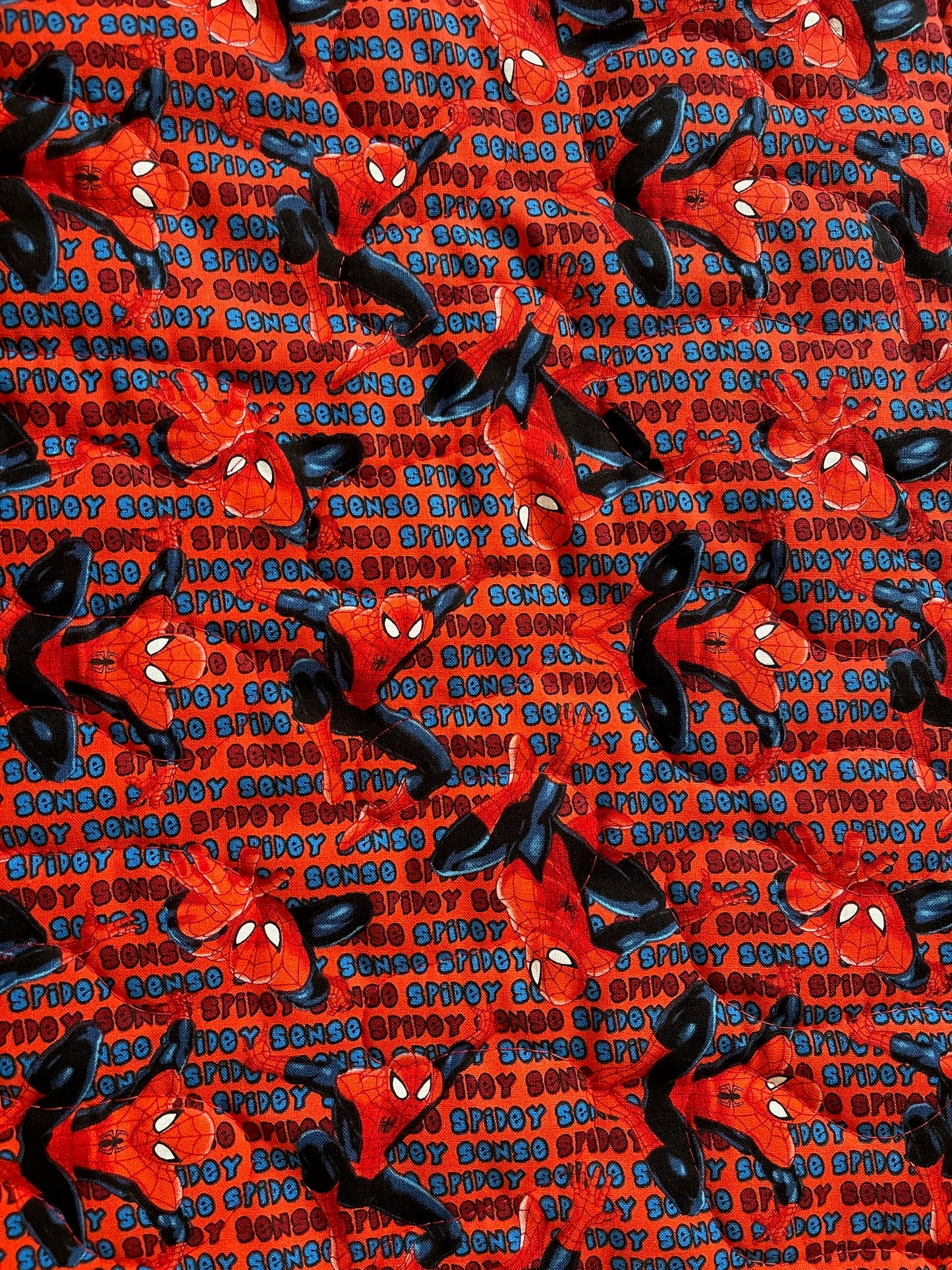 THE AMAZING SPIDER-MAN SPIDEY SENSE PANES Inspired DIGITALLY PRINTED REVERSIBLE QUILTED BLANKET