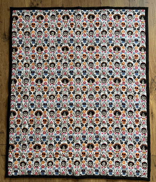 COCO CHARACTERS Día de los Muertos Day of the Dead Inspired QUILTED BLANKET