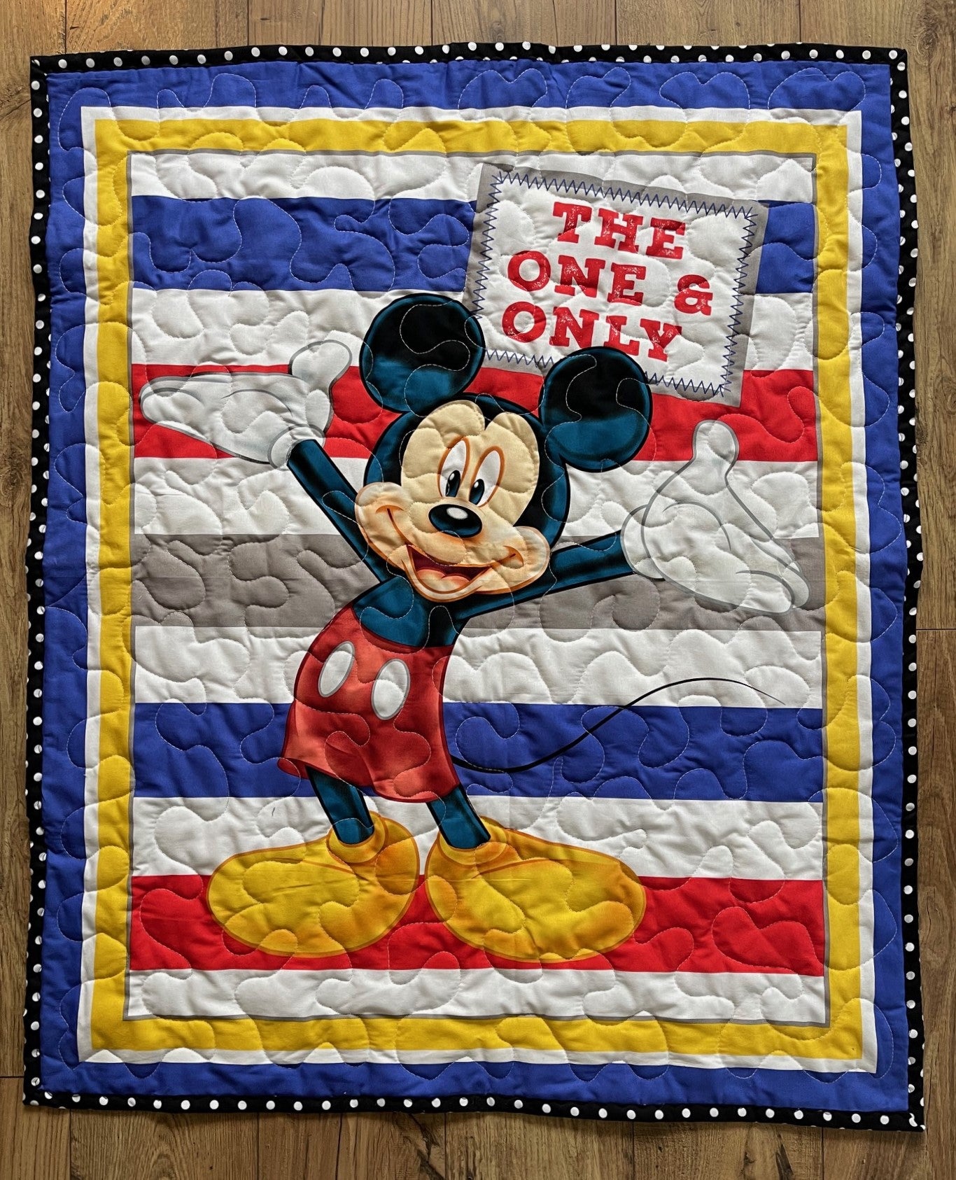 MICKEY MOUSE INSPIRED *THE ONE AND ONLY* QUILTED BLANKET