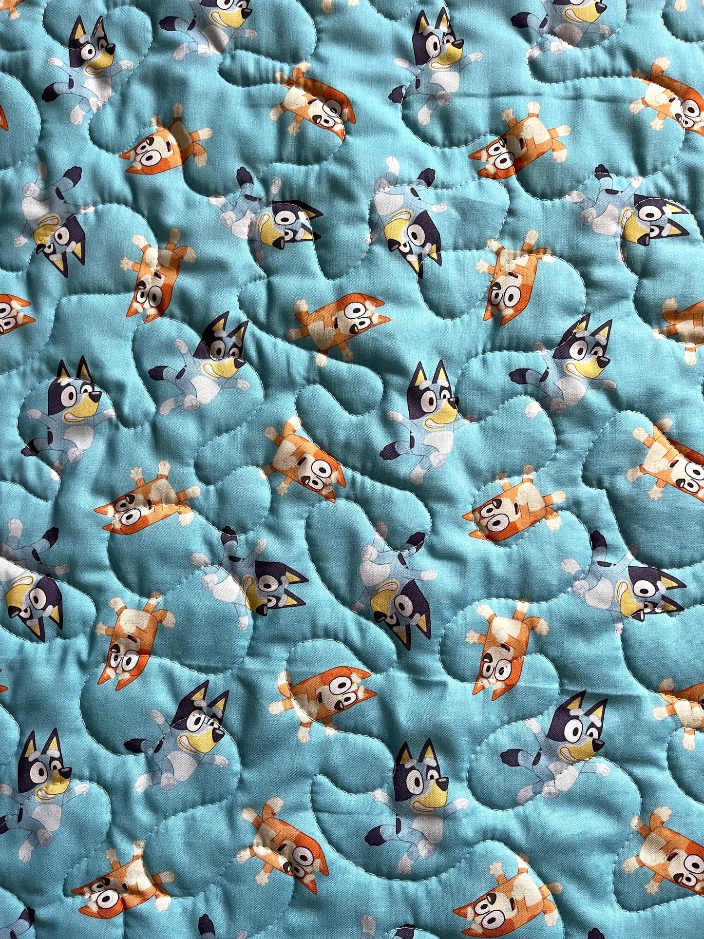 BLUEY and BINGO Inspired BLUEY CARTOON CHARACTERS Quilted Blanket