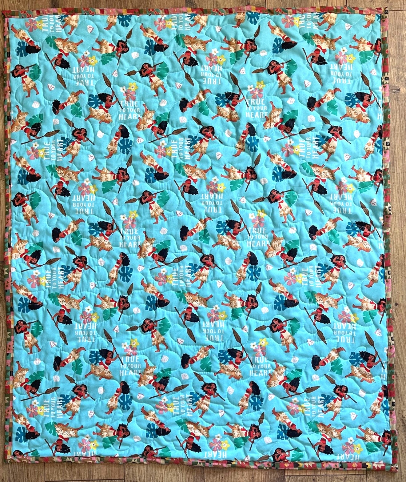 MOANA "TRUE TO YOURSELF" QUILTED BLANKET