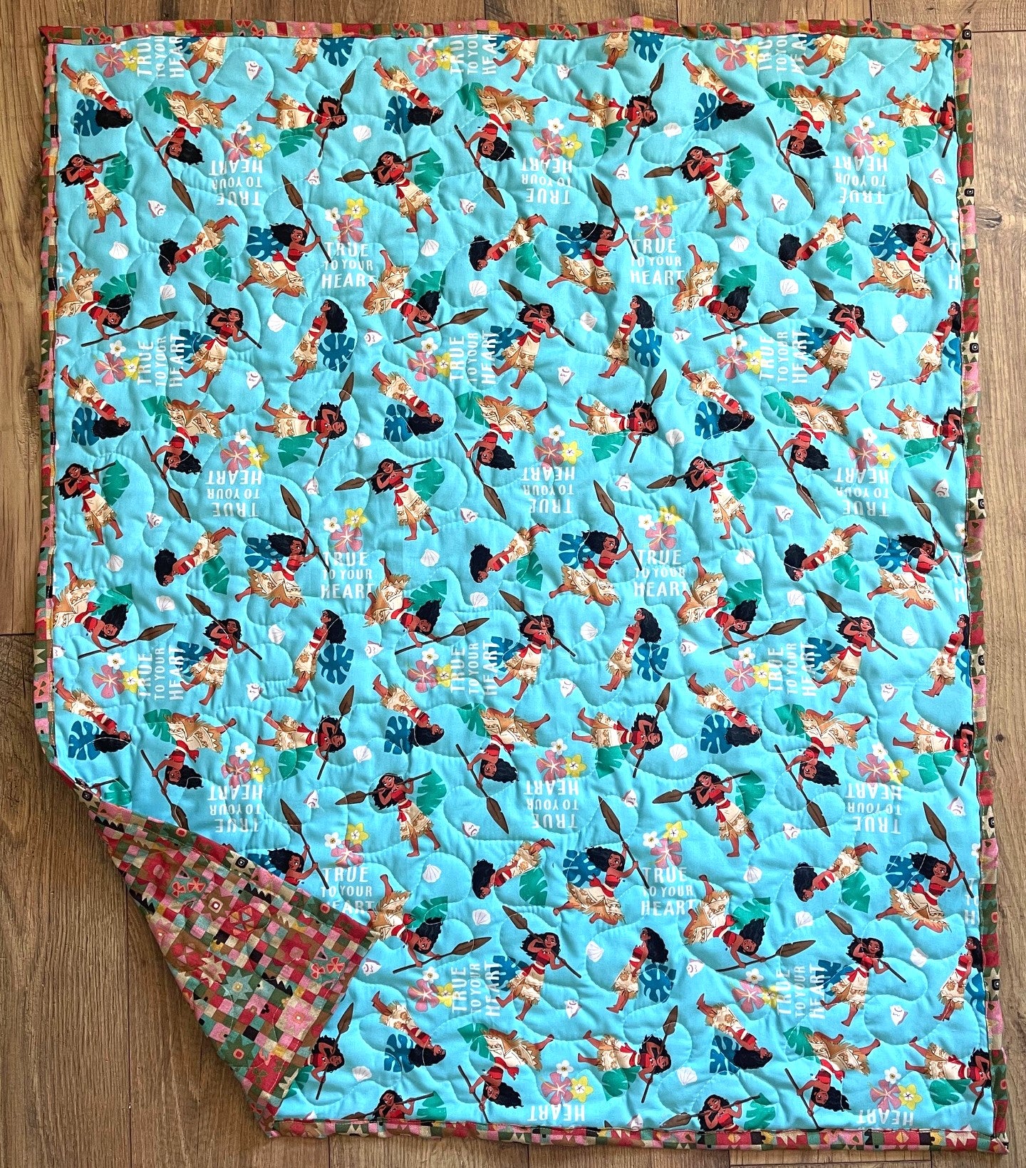MOANA "TRUE TO YOURSELF" QUILTED BLANKET